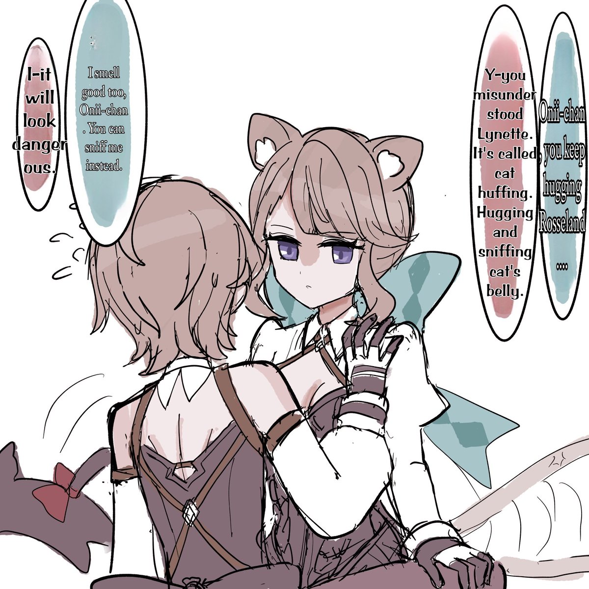Akidna82879595's tweet photo. When Lynette gets jealous....
#Lyncest, #lineline lynecest. リネネット リネリネ https://t.co/rw8tK9UE9S