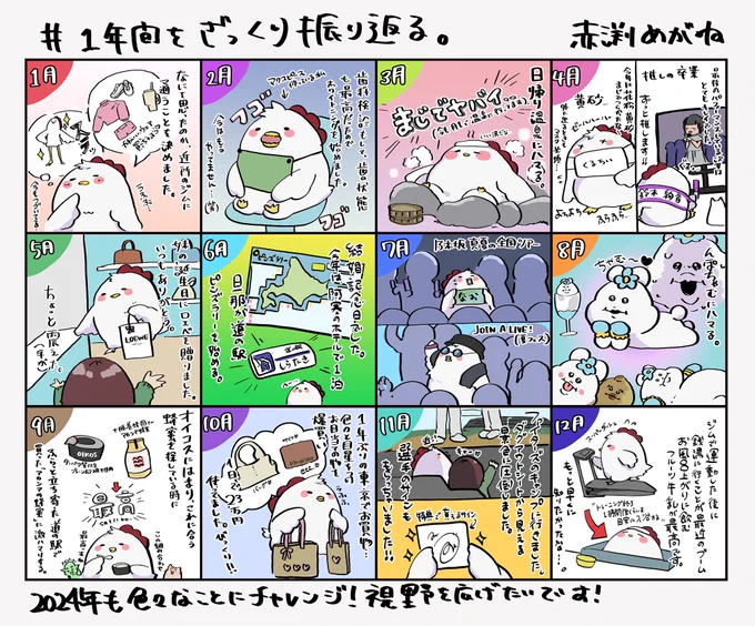 #1年間をざっくり振り返る 今年は少し頑張った一年でした。 来年も楽しい一年になりますように。