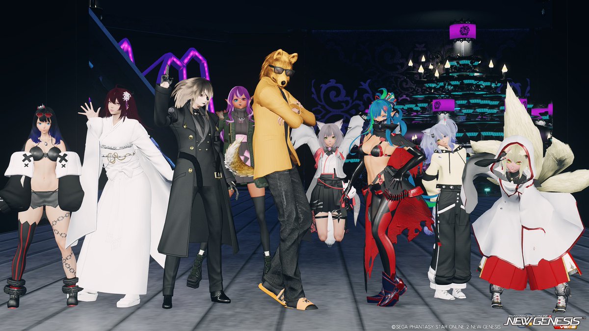 昨日はチームで忘年会的なSS会がありました！
楽しい一年をありがとうございました！
#PSO2NGS 
#PSO2NGS_SS 
#メンテの日じゃないけどssを貼る