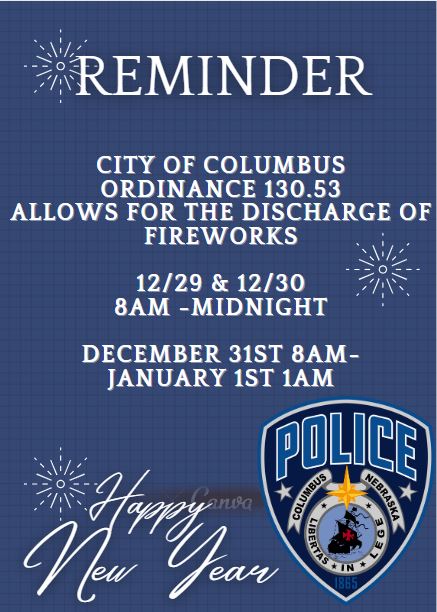 FIREWORKS!!! Please be considerate and safe! Happy New Year! #CPD #Fireworks #HappyNewYear2024