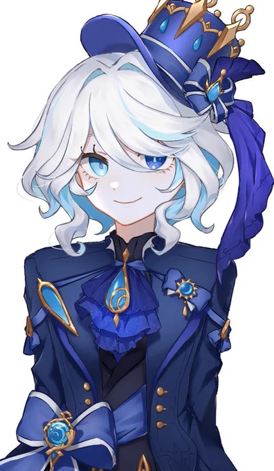 フリーナ初めて描いたけどムズすぎる