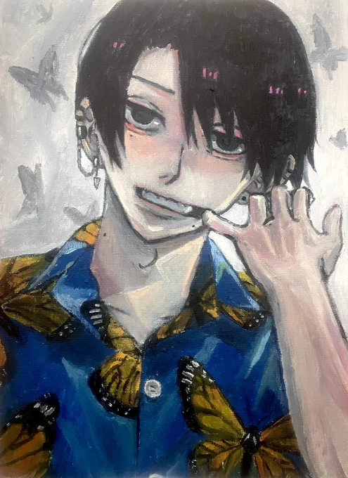 #イシハマの創作  ジト目の地頭芽衣くんをよろしく。