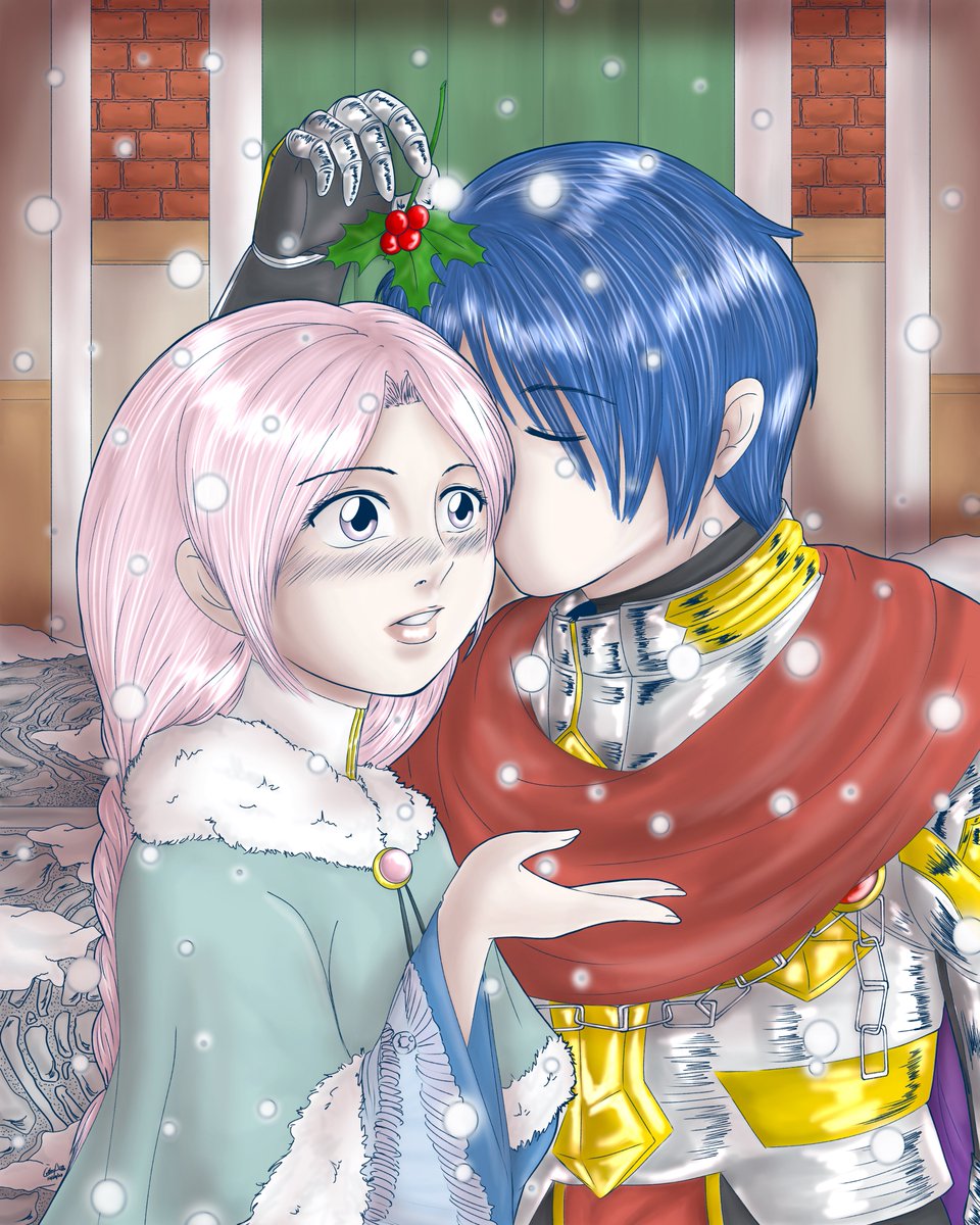 lynearart's tweet photo. White Christmas and Mistletoe #RagnarokOnline #Archbishop #RuneKnight #FilipinoArtist #AustralianArtist #ArtistOnTwitter @MediBangPaint_e @ArtMutuals @Medibangcom https://t.co/PT8AWW6atp