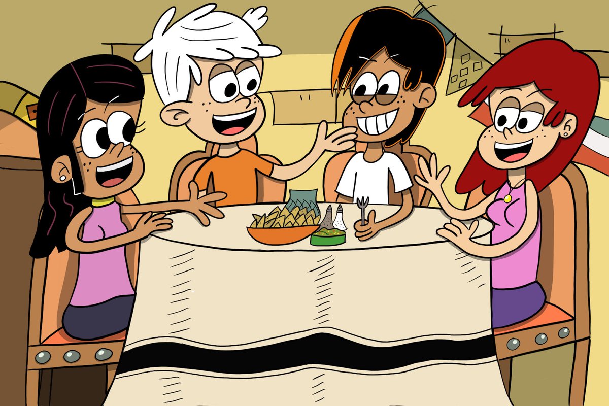 LoudArtistNate's tweet photo. Secret Santa gift I made for @Bryon1402!!!

I had to do my research on his OCs and what he likes so I had them have a double date with Ronnie Anne and Lincoln! Hope you had a merry Christmas and hope you enjoy the drawing I made for you!

#TheLoudHouse #Fanart https://t.co/nQ9nnFli5R