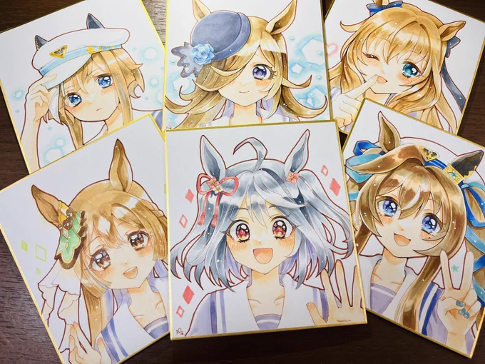 あした色紙はこんだけもってきます( 'ω'ノノ