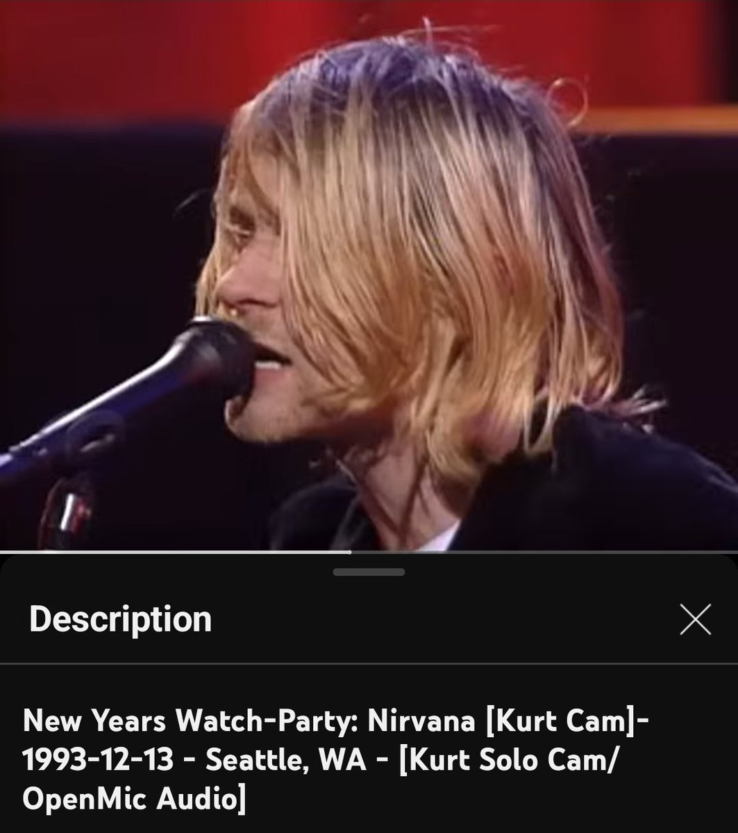 Izze1122's tweet image. I have to be up for work in 6 hours this is the worst time for me to discover there's an hour and a half long HD pro-cam up close continuous video of Kurt Cobain performing #TeamNoSleep