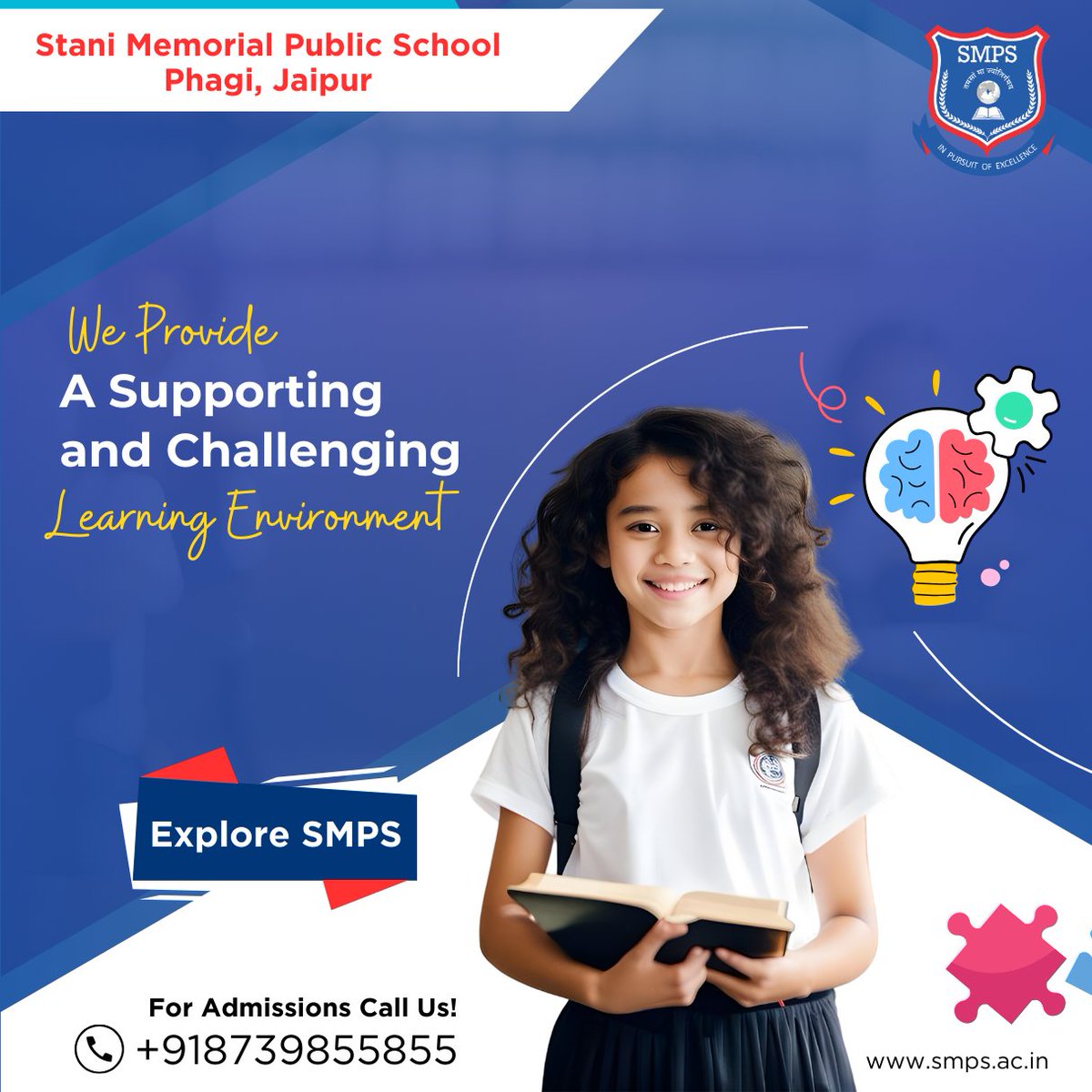 Join Stani Memorial Public School for a well-rounded education! 

Contact us at +91-141-2973793 | smps@iirm.ac.in. | smps.ac.in

#SMPS #QualityEducation #SchoolLife #SMPSPhagi #JaipurSchools #KidsLearning #TopSchoolJaipur #ChildrensEducation #BestSchoolJaipur
