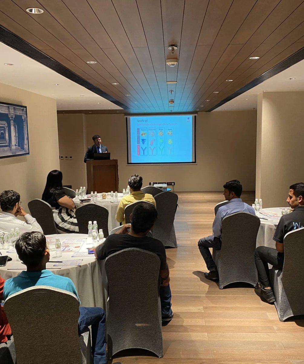 Delivered a talk on 'Component Resolved Diagnostics in Molecular Allergology : a case-based discussion'.

Many thanks to organizers for wonderful event. 

#crd #MolecularAllergology #allergies #allergyrelief #allergytesting #allergyawareness 
#ComponentResolvedDiagnosis