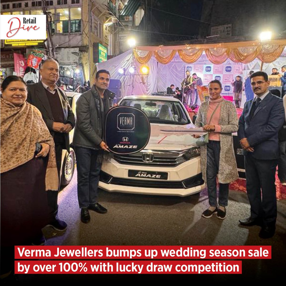 retailjwlrindia's tweet image. Verma Jewellers bumps up wedding season sale by over 100% with lucky draw competition. The brand had distributed over 50,000 coupons as part of the activity. 

Tap the link to read more: retailjewellerindia.com/verma-jeweller…
.
#theretailjeweller #vermajewellers #Luckdraw