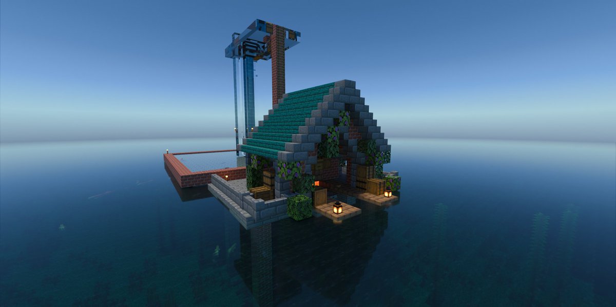 makaron7888's tweet photo. 漁場
＃マイクラ建築　#minercaft 　＃マインクラフト https://t.co/tSbnD4TBsl