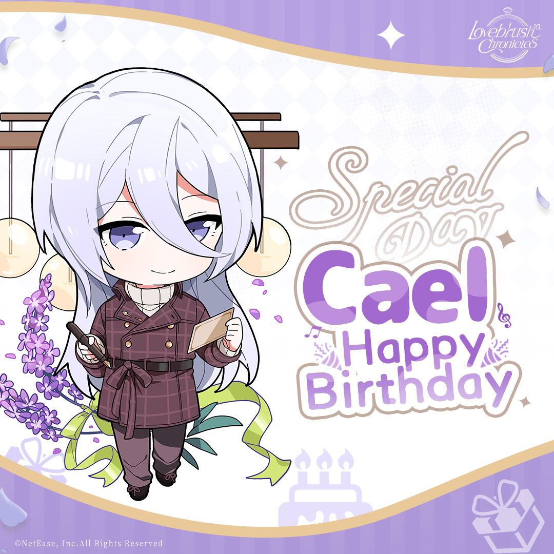 ✩˖°⌖.꙳✩˖°⌖.꙳✩.°⌖.꙳✩˖°⌖.꙳✩˖
   𝓗𝓪𝓹𝓹𝔂 𝓑𝓲𝓻𝓽𝓱𝓭𝓪𝔂 𝓒𝓪𝓮𝓵
✩˖°⌖.꙳✩˖°⌖.꙳✩.°⌖.꙳✩˖°⌖.꙳✩˖

Dear painters, what celebration plan do you have for Cael's birthday?
🎁Share your ideas in the comments below!

#LovebrushChronicles #Emerald