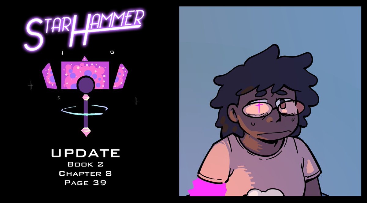 StarTeamGO's tweet photo. StarHammer has updated! 🌟🔨  

Izzy's been neglecting something. 

https://t.co/y0shl1KRWs

Support StarHammer on @Patreon! 💫✨  

https://t.co/VwFrHQ4p37  

#webcomics #Hiveworks #StarHammer https://t.co/QjcZhFzJ2S