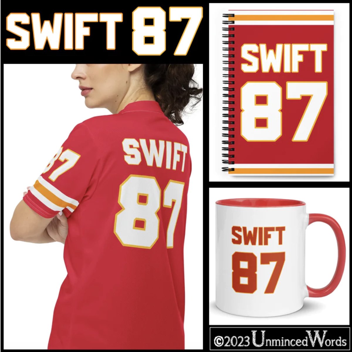 Unminced__Words's tweet image. @signature_swift @Taylorswiftlov7 By request, we made the SWIFT 87 Jersey. So, now SWIFT 13 &amp;amp; SWIFT 87 are both available on ETSY  or in our store. ETSY: etsy.com/listing/164542…
Our Store: UnmincedWords.com
#Swift87 #Swiftiedreams #SwiftJersey #TeamSwift #SwiftNation