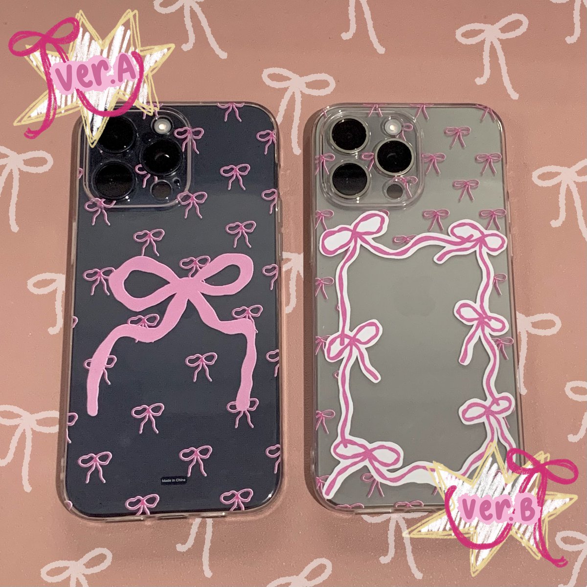 𐙚˚ ༘ ೀ⋆｡˚Dear Ribbon Phone Case 𐙚˚ ༘ ೀ⋆｡˚
by kipowa

price: 
45.000

🌀premium clear case ±2.0mm
❕product color may be different from the design in virtual due to printing, photographic lighting sources, monitor settings, etc❕

PRE-ORDER HERE: forms.gle/Dpsjbky1CkAXST…