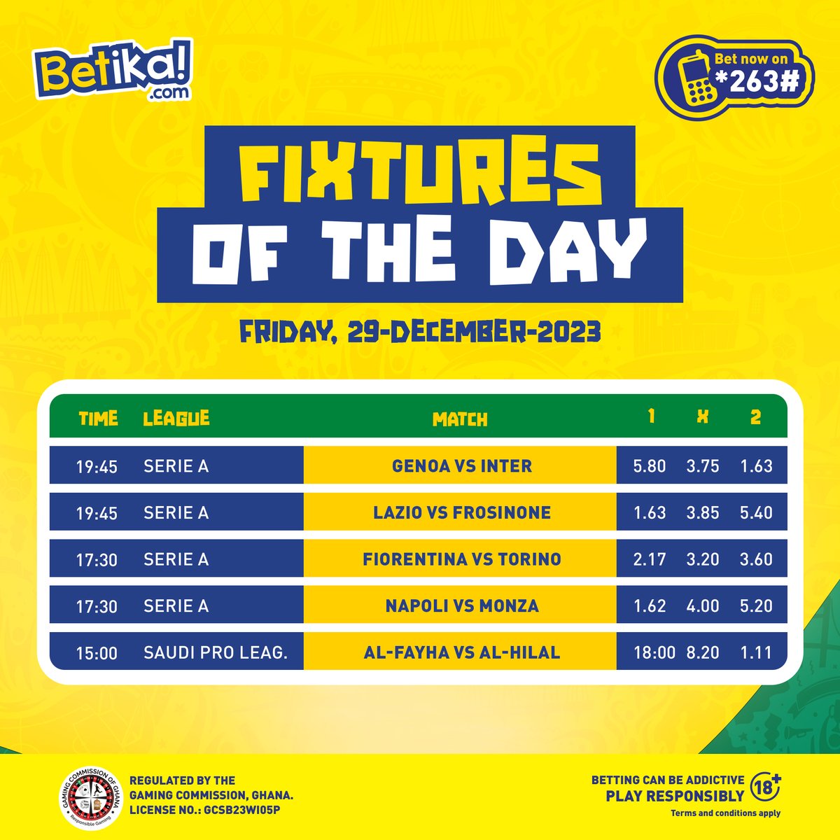 The year is winding down, and there's still an opportunity to GOAT your Christmas. Who are you backing today? Play here: bit.ly/404Ihu3 #Betikagh #GoatOfAllChristmas🐐