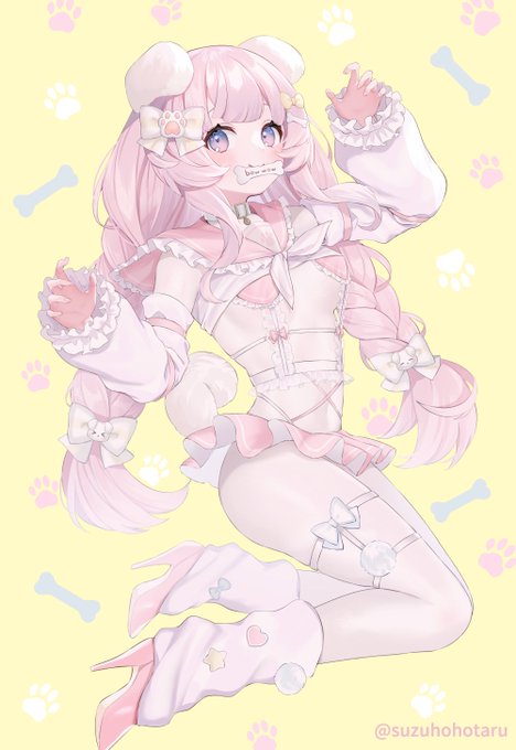 🤍セーラー服×白スト×🐶🤍