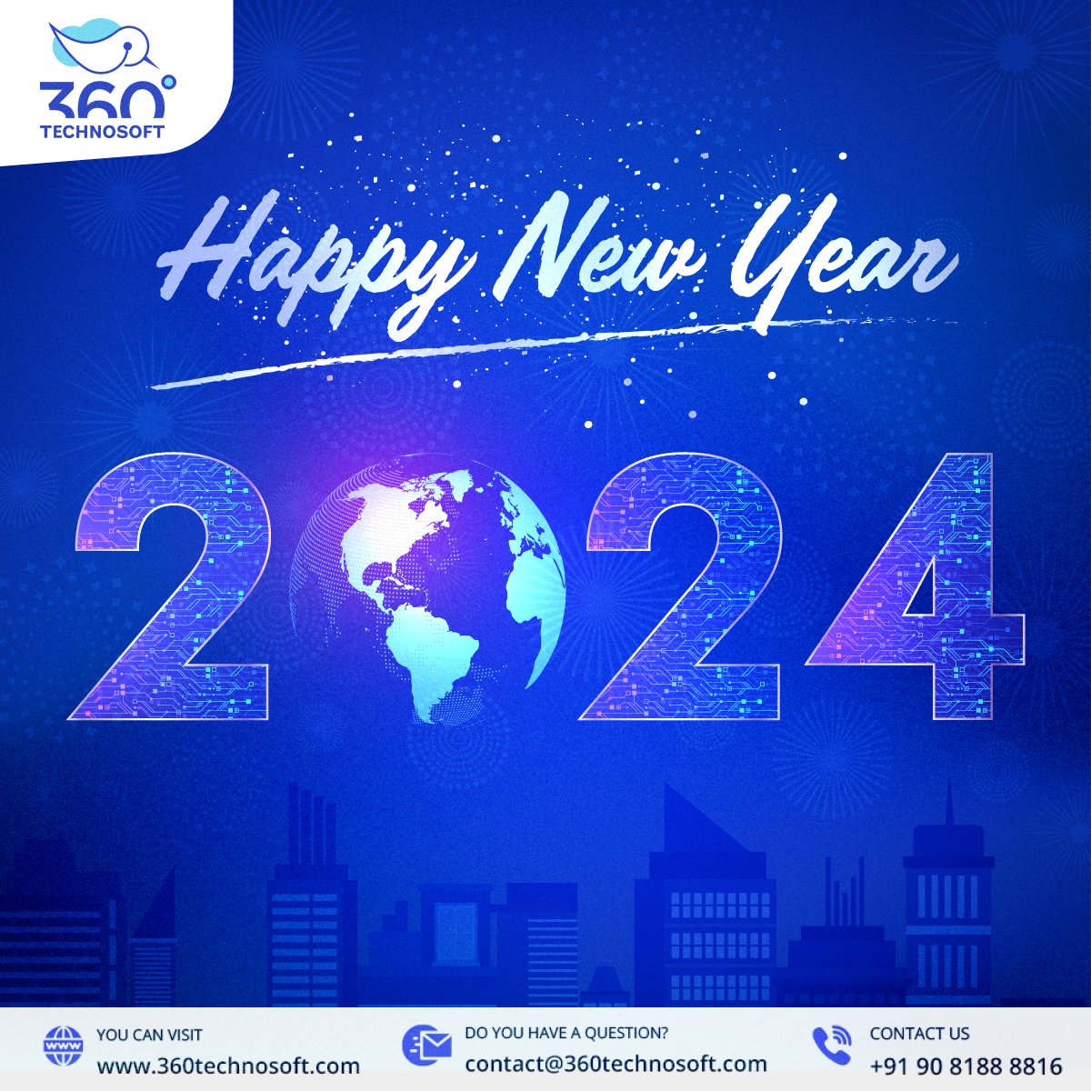 360technosoft's tweet image. Stepping into the New Year with gratitude, hope, and a heart full of dreams. May this year bring joy, success, and unforgettable moments. Happy New Year 2024! 🎉✨

#HappyNewYear #NewYear2024 #freshbeginnings