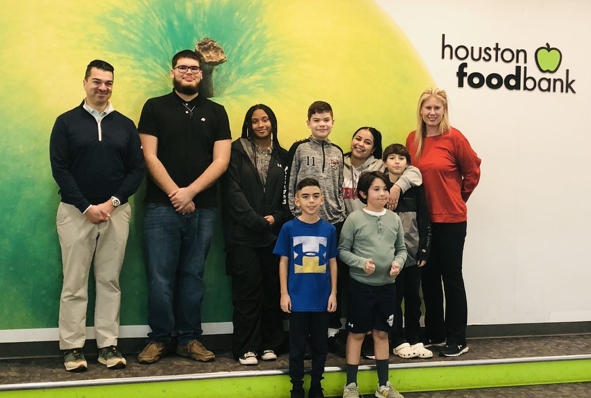 Always a blast volunteering at the Houston Food bank