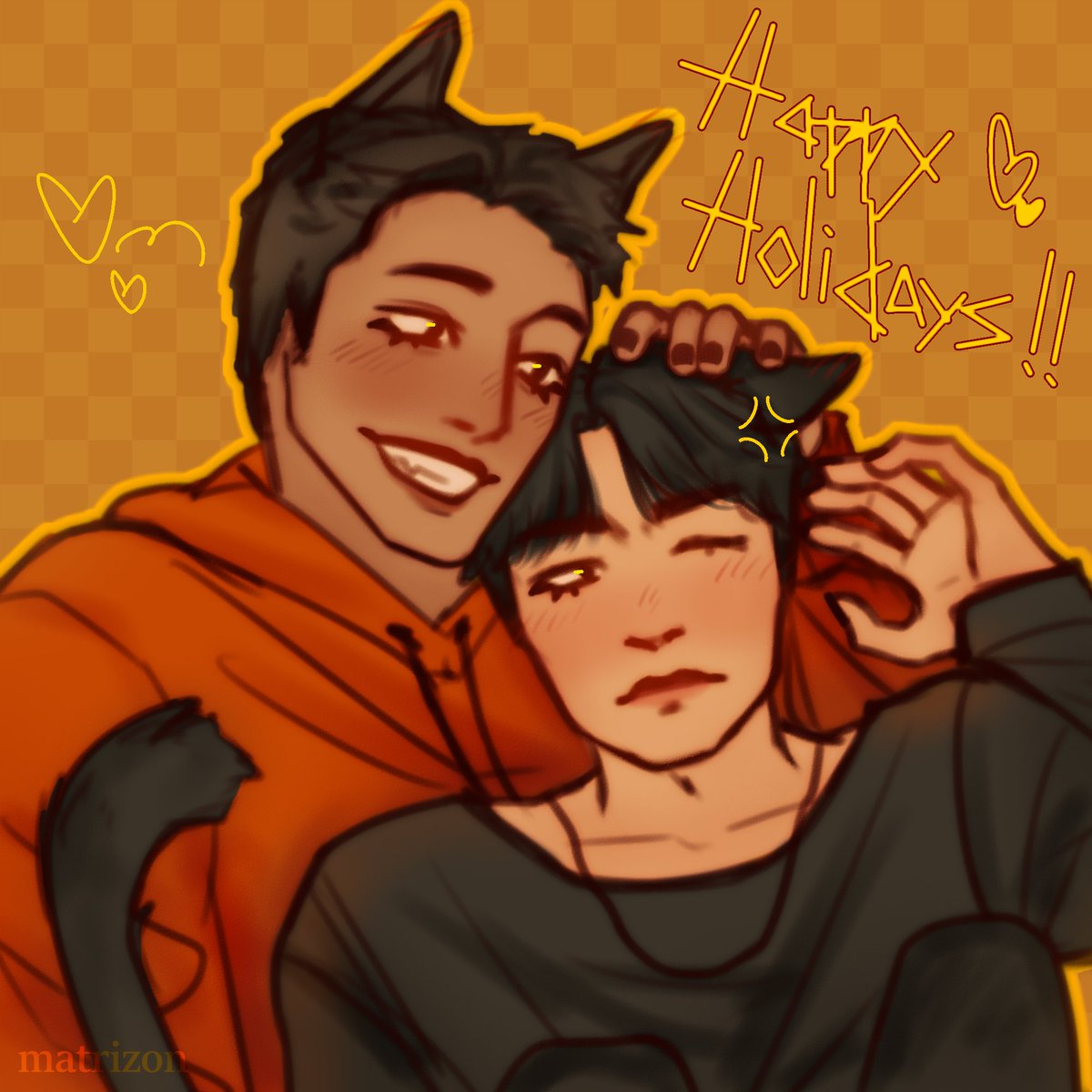 a gift for lin @arcanix_xoxo for @17secretsanta 🧡 happy holidays!! may the next year be kind to you ⭐️ hope you’ll like this little gyusol piece ><