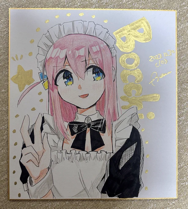 明日は色紙3枚持っていきます〜! 