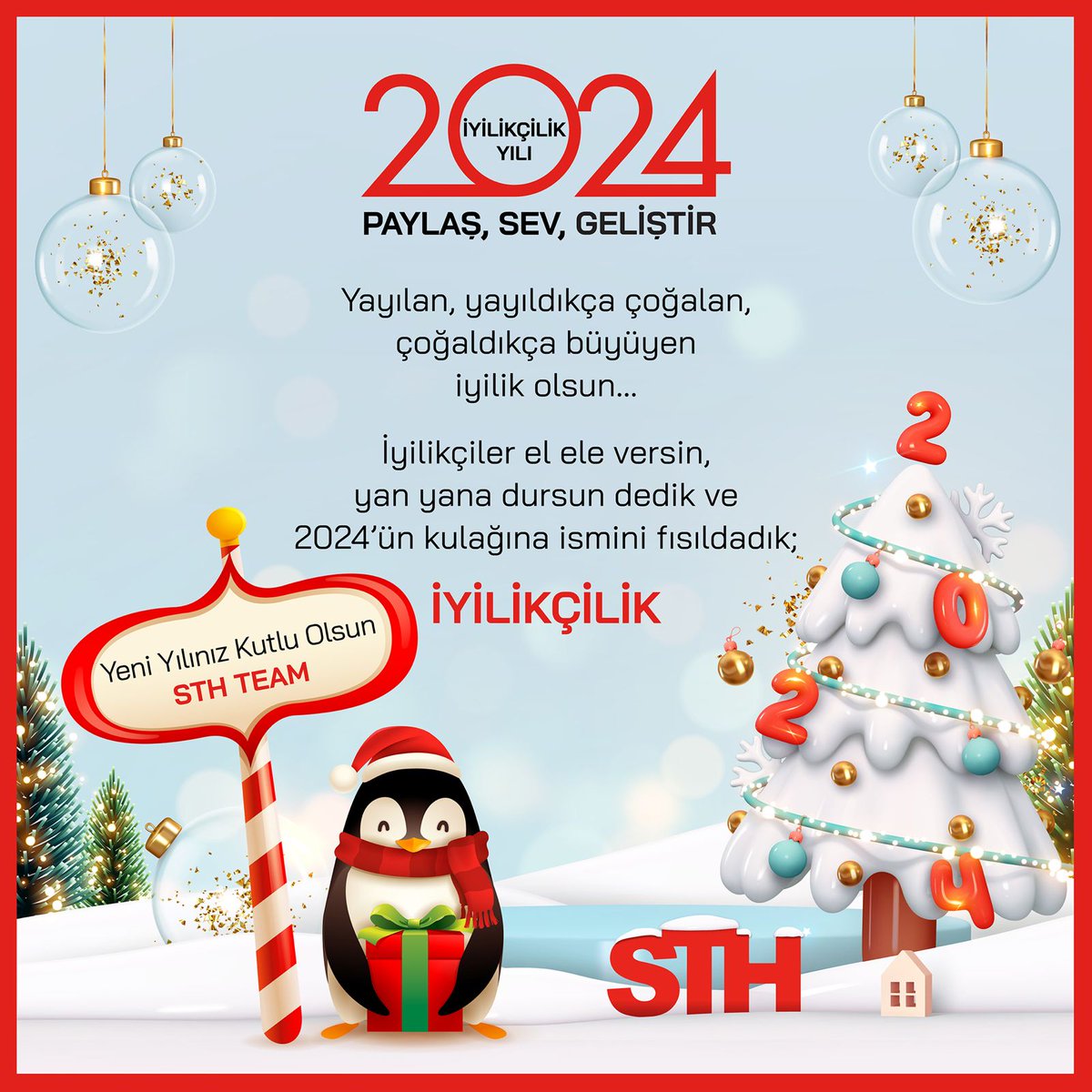 🌟2024’te hepimiz pırıl pırıl parlayalım… 💝🎄🙏

#2024 #yeniyıl #yeniyıldileğim #yeniyılınızkutluolsun #iyilikolsun #sağlıkolsun #iyilikçilik #pırılpırılparlayalım #paylaşsevgeliştir