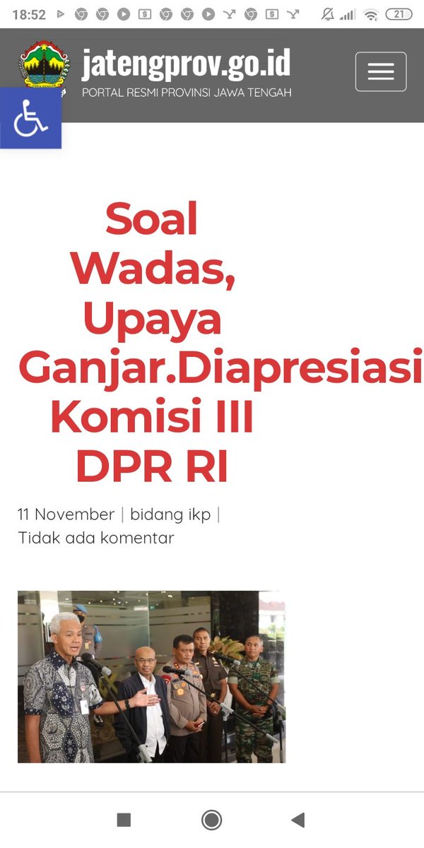 Hei Pret🤭
Wadas proyek PEMPUS, strategi Nasional penanggung jwab <a href="/jokowi/">Joko Widodo</a> 
.
Beres dgn Ganti UNTUNG 
DPR aj mengapresiasi #ganjar selesaikan Wadas
.
Nach eloe siapa?
Cuma p3njil4t wowok🤣
jatengprov.go.id/publik/soal-wa…