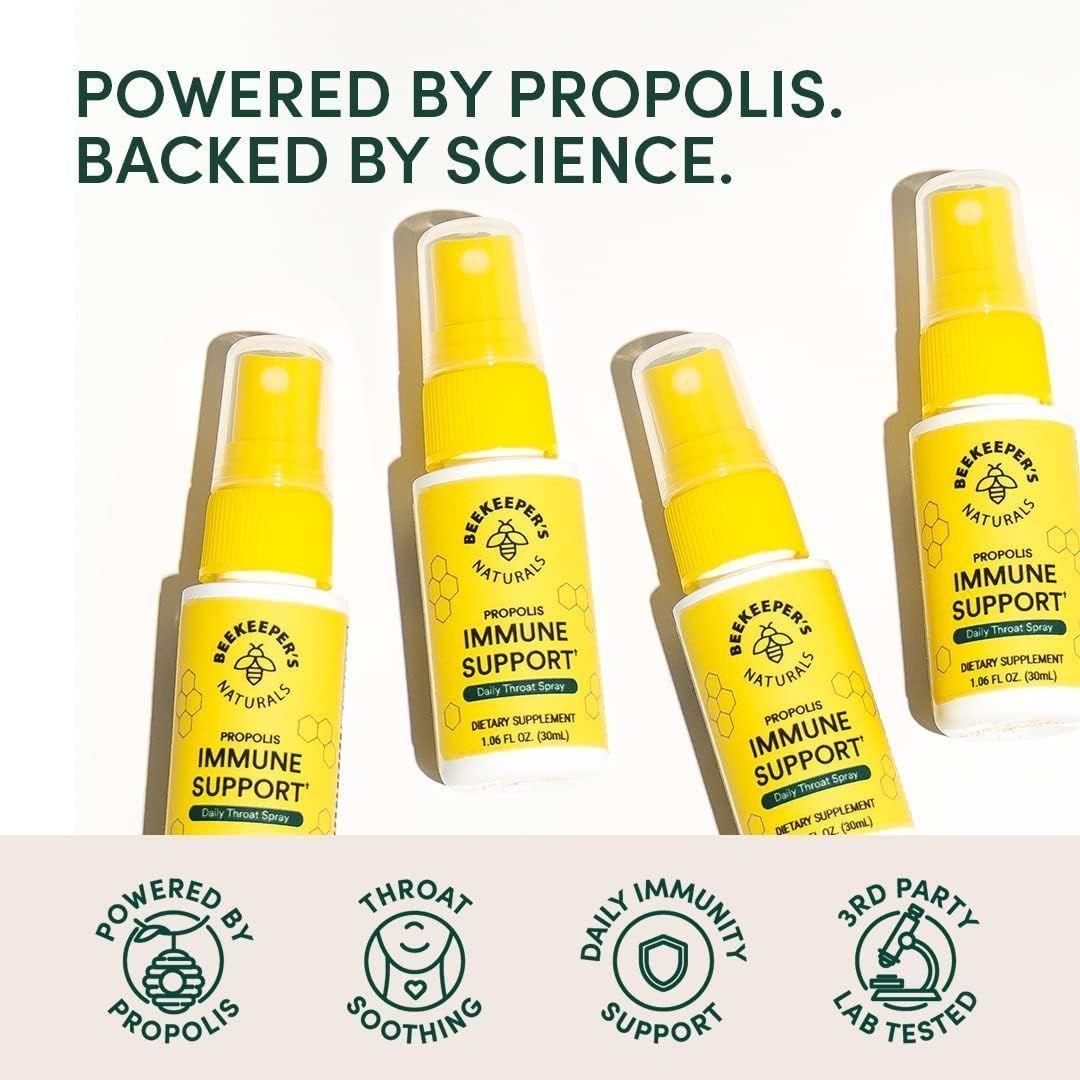 Beekeeper's Naturals Throat Spray, Propolis, Kids - 1.06 fl oz