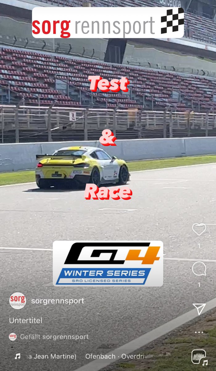 Tests &amp; races GT4 Winter Series on Porsche Cayman GT4
15.-18.2. Valencia
29.2.-3.3. Aragon
7.-10.3. Barcelona Race Days
Contact us for offers including ADAC GT4 &amp; GT4 European #gt4 #gt4germany #gt4europeanseries #gt4euro #gt4winterseries #porsche #caymangt4