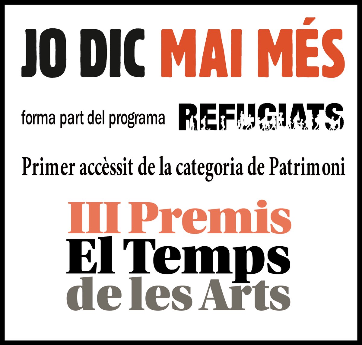 Bones noticies...