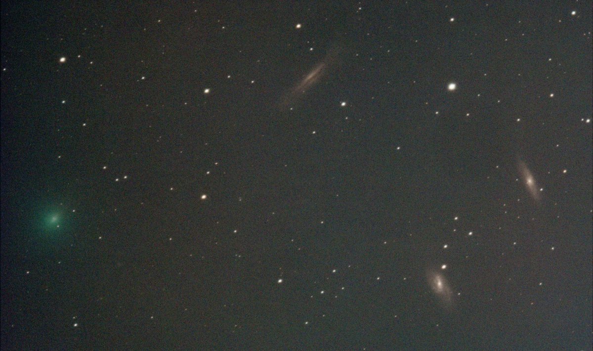Here my quick 40 min stack of Comet #67P in the #LeoTriplet

William Optics Z73 Apo
ASI533mc pro
ASI AIR pro
Bortle 8 Sky