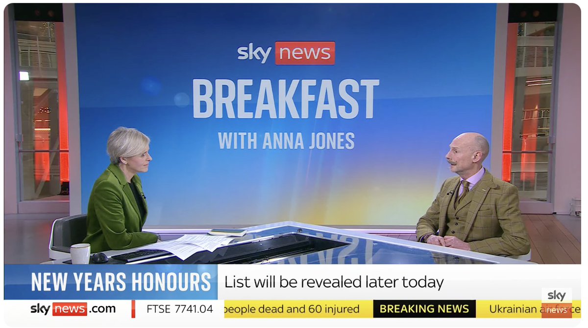 awardsintel's tweet photo. Who will be the next #Sir or #Dame announced in the #NewYear2024 honours list? Our CEO Mark Llewellyn-Slade was on @SkyNews this morning discussing his predictions with Anna Jones. https://t.co/RJbbVDyeyd https://t.co/varxrj6snn