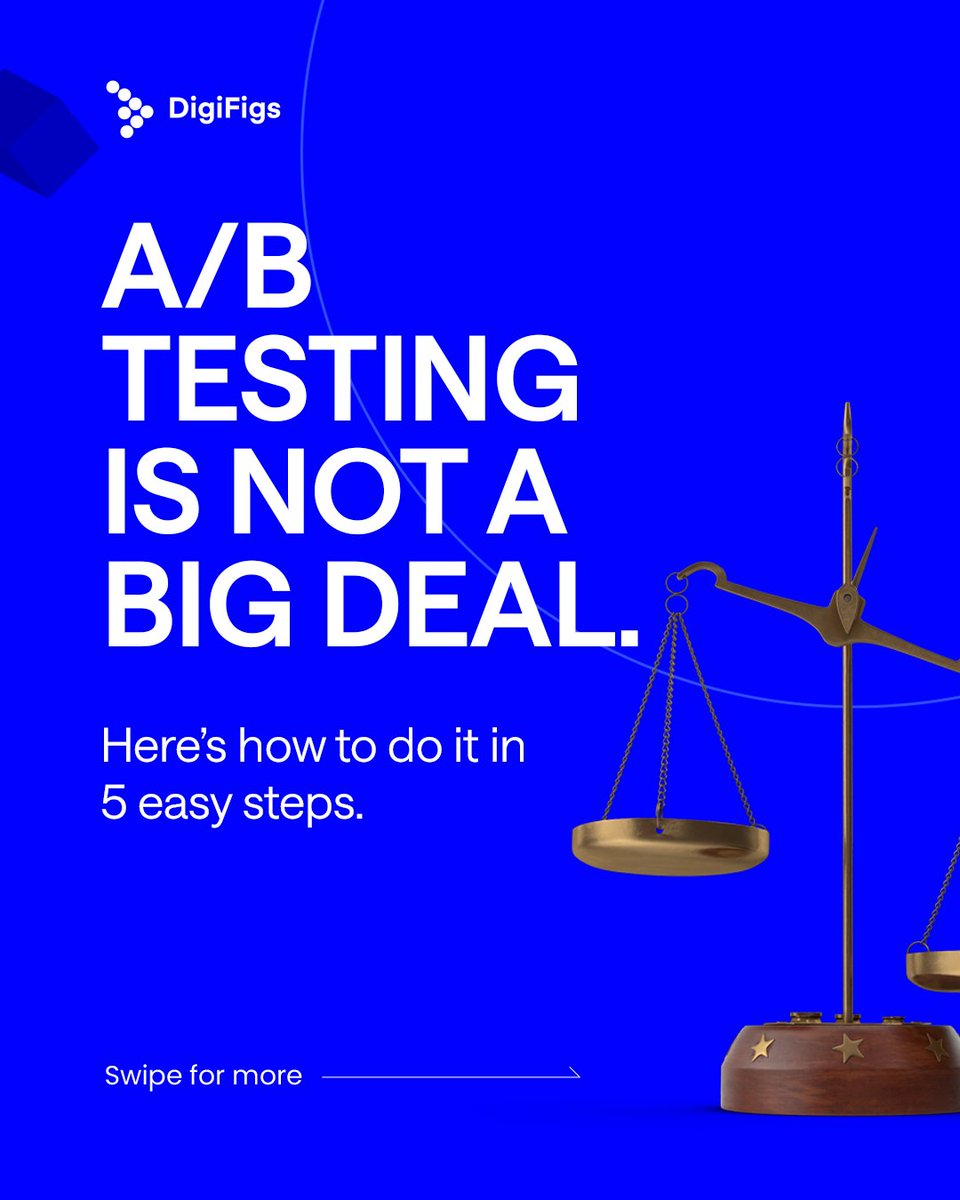 DigifigsInc's tweet image. Want to make data-driven marketing decisions? Consider A/B testing, the secret sauce to optimization success! ✨ Keep swiping to see how you can fine-tune your digital marketing campaigns for maximum impact. #ABTesting #DigitalMarketingOptimization #DataDrivenMarketing