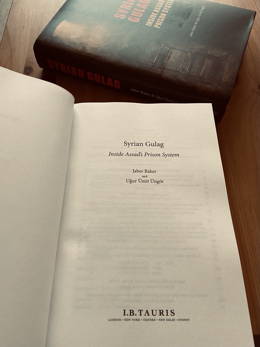 Today, My own copies arrived. I will not stop studying the Syrian prison until we are liberated from it, in Syria, in our diaspora, and in our identity. #Syrian_Gulag ⁦⁦@ugur_umit_ungor⁩.