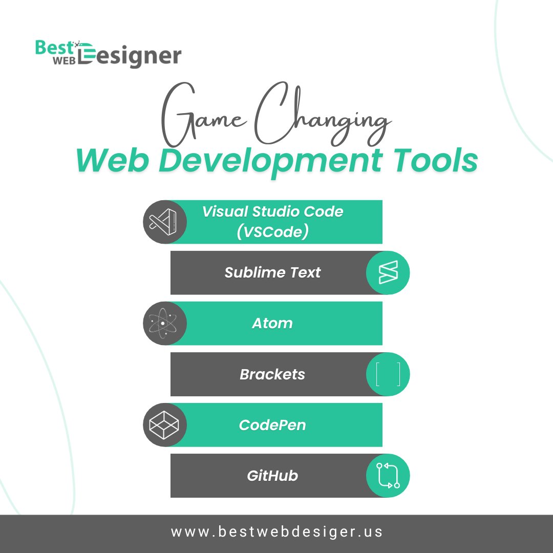 WebDesignerUS1's tweet image. Revolutionize your web development journey with these game-changing tools! 💻✨ . Which one is your go-to?
✅bestwebdesigner.us
#webdesign #bestwebdesignerus #websitespeedoptimization #webdevelopmenttools #tools #webdesignersheridan #ecommerce #ecommerceexpert