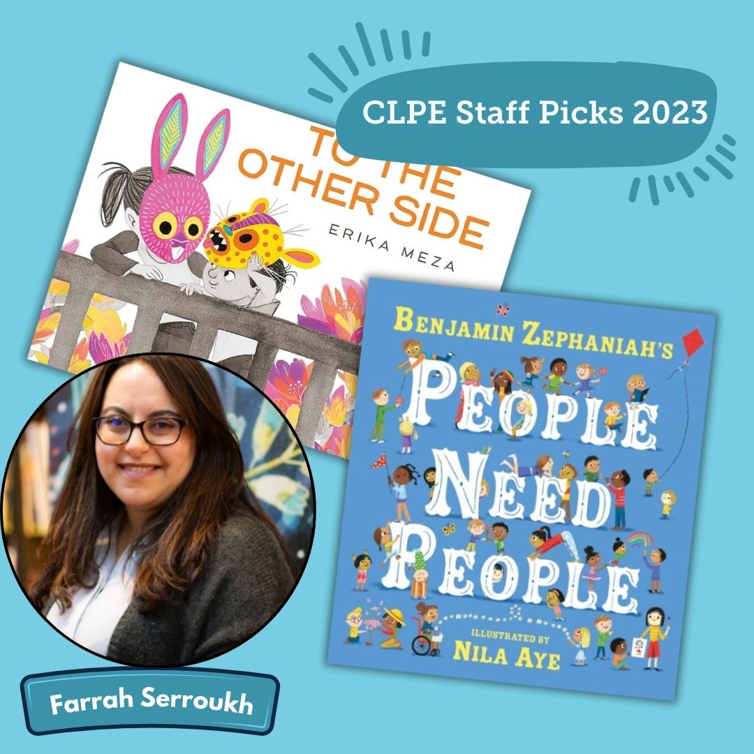 clpe1's tweet image. We've compiled our favourite books for 2023.

@storyriver chose To the Other Side by @ErikaDraws and People Need People by @BZephaniah, illustrated by @nilaaye (both pub. by @HodderBooks) 

Read why and find more great titles in our #staffpicks booklist: ow.ly/P6Wv50Qk8Fr