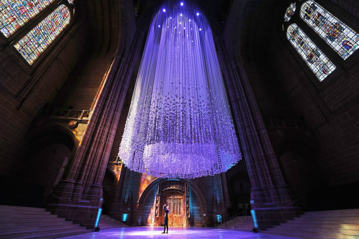 🕊️Exciting news! Our Peace Doves Installation by Peter Walker Sculptor, opens 3 January. Thousands of paper doves, each carrying messages of peace from our community, will hang from the Cathedral tower. Explore all the events under the Peace Doves: ow.ly/YggL50QlsxW