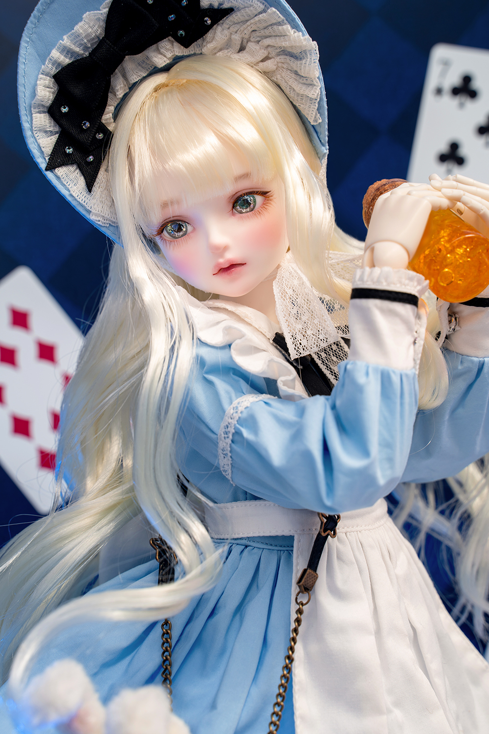 THEO MEIRE（テオ　マイエル）、バリの少女像、希少な額装用大判画集画 第二次受注】【DOLK×MYOU DOLL】Delia - 不思議の国のアリス ver