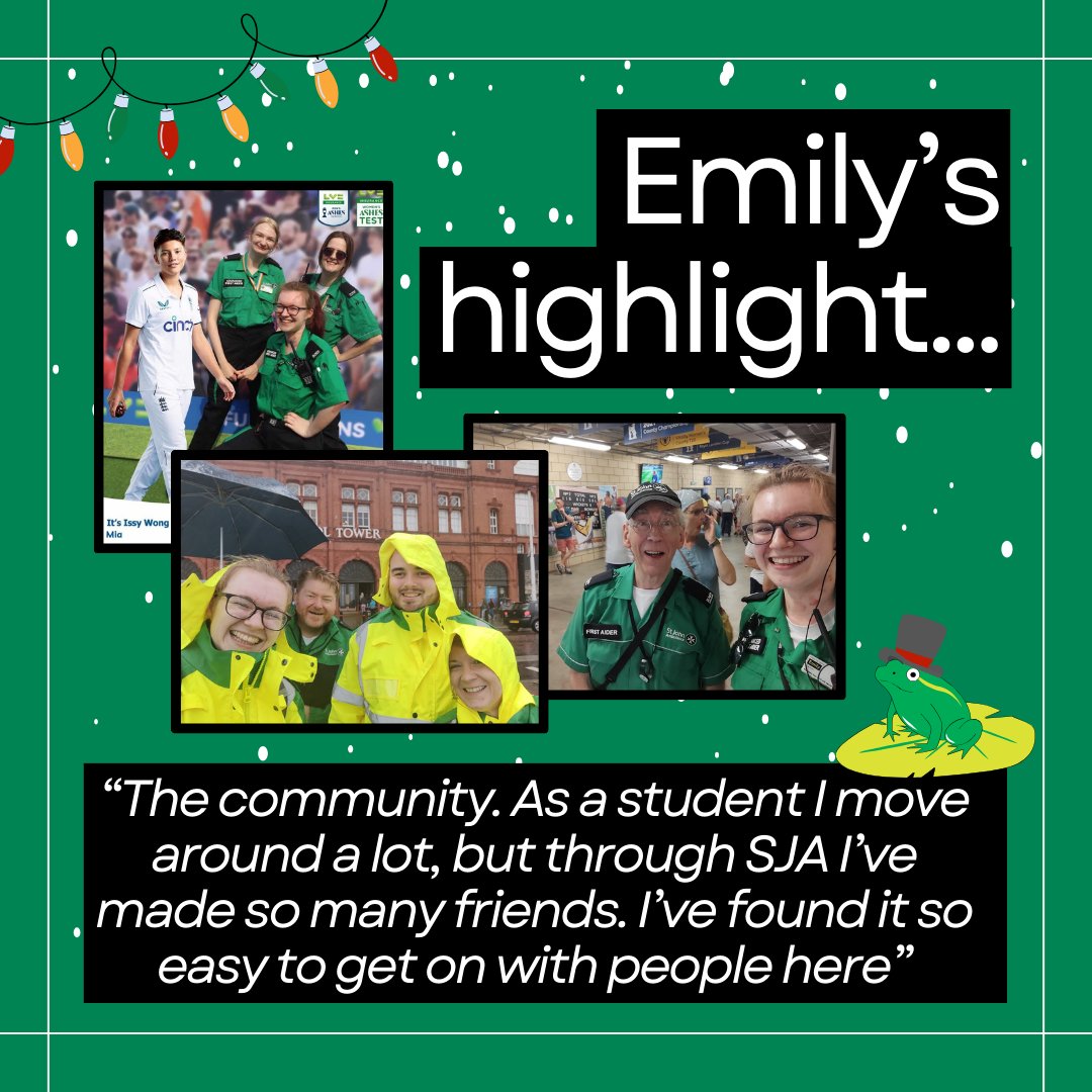 Next up is Emily. Emily joined the unit in 2022 and is our 'New volunteer champion'. Emily has been a key part of our fantastic year, and we're really lucky to have her on our team. #stjohnpeople