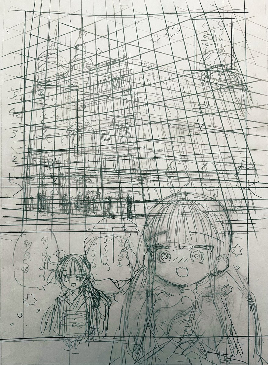 おまけの下描きです 
