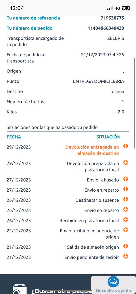 j_zenemij25's tweet photo. @Zalando @ATC_Celeritas MENUDOS SIN VERGÜENZAS, DEVOLVIENDO UN ENVÍO, SIN NI SIQUIERA EL REPARTIDOR LLEGARSE A MI CASA Y LO MARCA COMO AUSENTE Y NO SOLO ESO, ACABA DEVOLVIENDO EL PAQUETE . https://t.co/jvVP1qBeiB