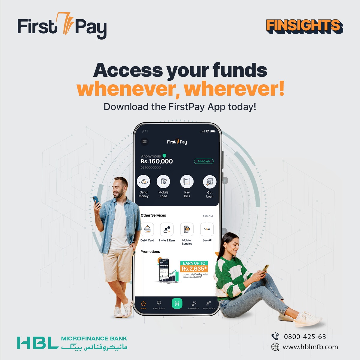 Empower your financial freedom!
Take the charge, access and manage your funds anytime, anywhere with the FirstPay App.

Download Now:
onelink.to/hblmfbfp

#FirstPay #Finsights #FinancialAccessibility #DigitalWallet