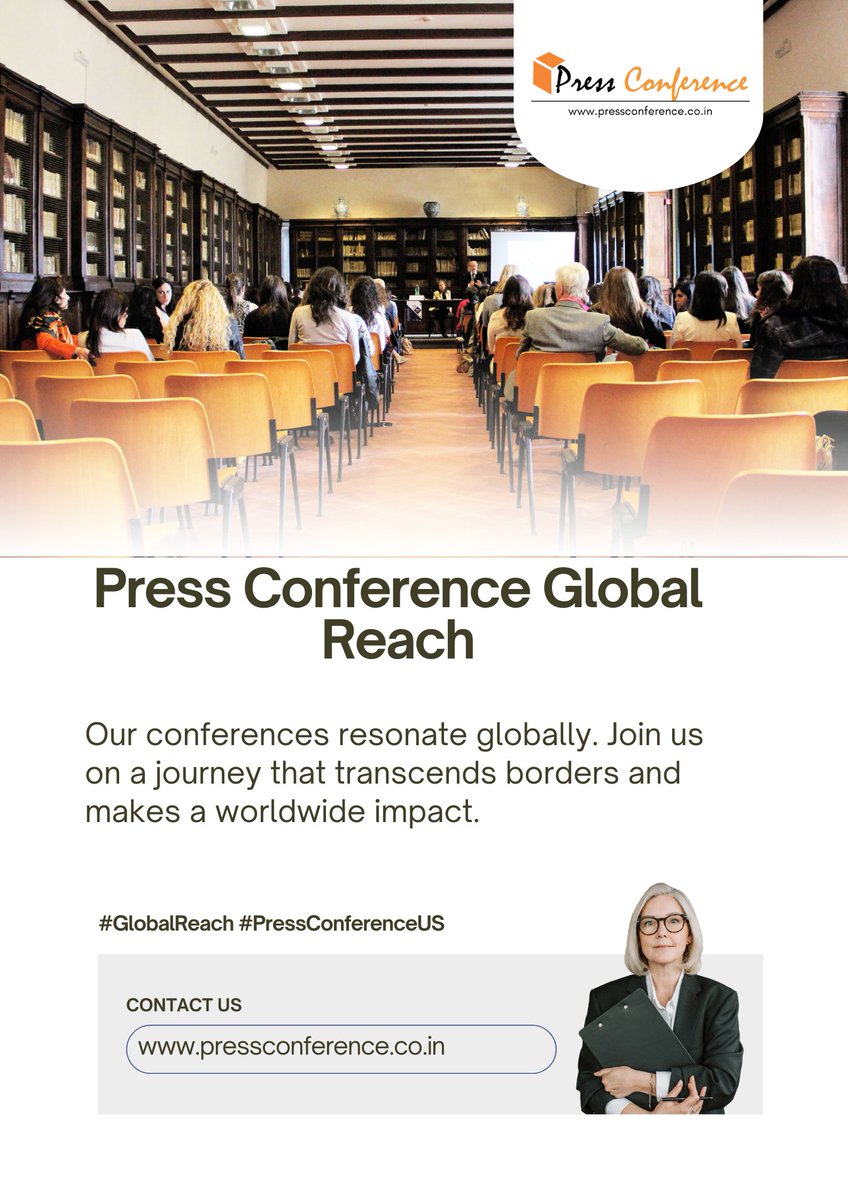 ConferenceUs's tweet image. Press Conference Global ReachOur conferences resonate globally. Join us on a journey that transcends borders and makes a worldwide impact. #GlobalReach #PressConferenceUS pressconference.co.in