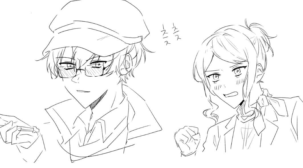 오랜만에 츶츶 낙서
그림체가 다르다...... 신경쓰인다......