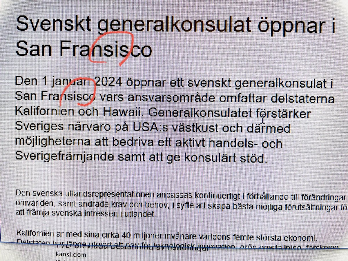 Vad sägs om lite stavningskontroll innan ni skickar ut pressmeddelanden, ⁦regeringen?