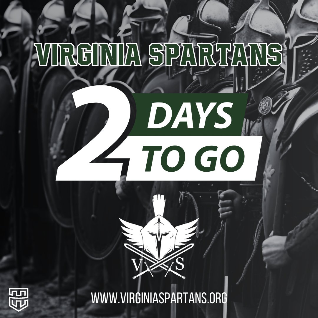 2 days left until tryouts! 🗓️2⃣🏈 Date: 12.31.23 Time: 9-11am Location: South Run Field House Registration: virginiaspartans.org Powered by @herofball | #TheFamily ⚔️