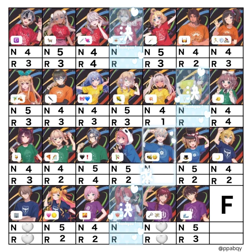 y_tja_'s tweet photo. 【交換】 にじさんじ コレクションカード コレカ 🌈🕒 Fパック

譲 ☪ 🐐 💉💘 🪄︎︎ 🥃 🏃‍♀️💨🚴‍♀️ 🧚‍♂️🍂✒️ 🌽 💥 🐤 🍹 🍕🎢 🖤❗️ 🎋 🎩 🌙 💗🌕 🌇 🌊

求 🐝🤣>>N50/枚、R80/枚

郵送での交換のみ 纏めての方、交換の方優先のためお返事にお時間頂く場合がございます。
ツイフィ必読 https://t.co/TLOF3hbN6x