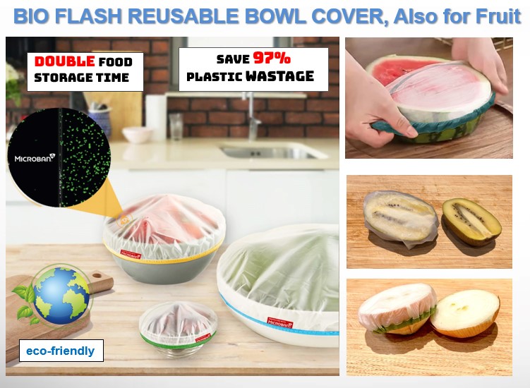 ecomelife's tweet photo. 💡Simple solution to cut 97% plastic wastage, 50% food wastage &amp; save Money !

What are unique benefit this BioFlash food cover?
Lifetime Antibacterial + Food Grade + …..very affordable cost

#ecomelife #FoodCover #BowlCover #antibacterial #antimicrobial https://t.co/mjOn17CqHL