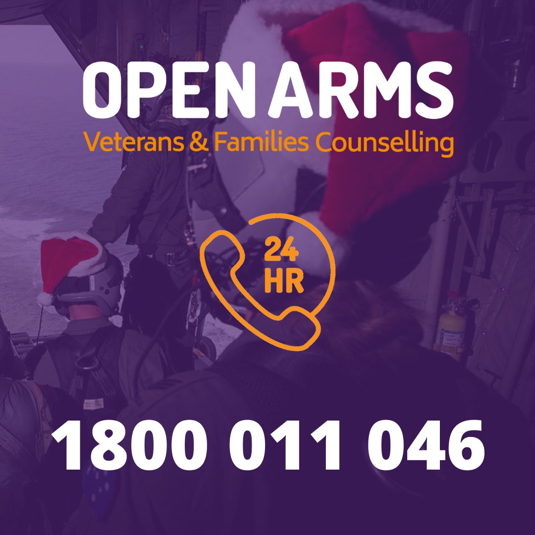 While the holiday season is often a time spent with friends and family, it can be isolating for others. 

Fortunately, help is only a phone call away.

If you or someone you know needs support, @OpenArmsSupport is available 24/7 on ☎️ 1800 011 046