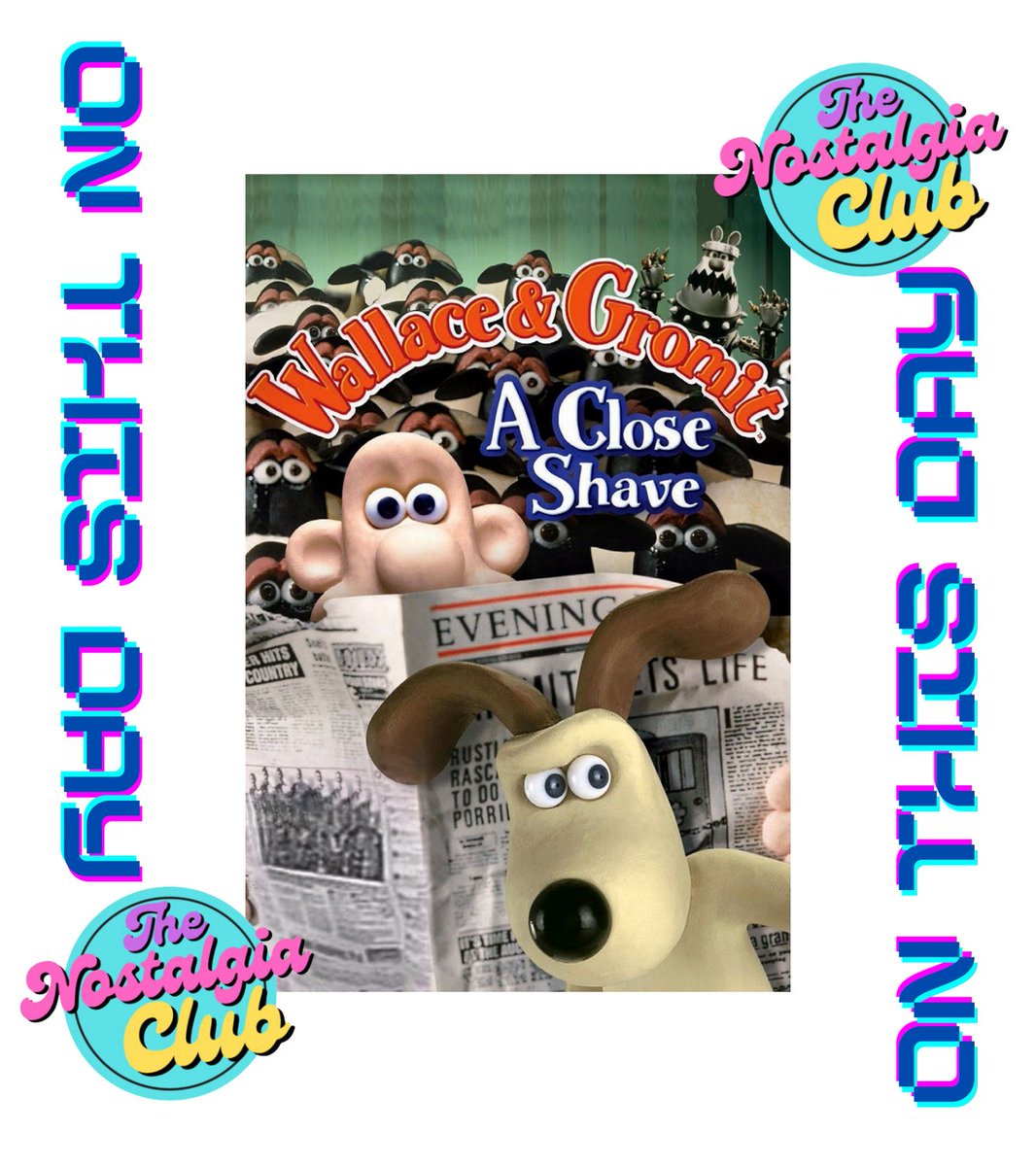 Wallace & Gromit: A Close Shave was released on this day in 1995.

🎬 🍿 🎬

#WallaceGromit #90s #1990s #ACloseShave #Gromit #Wallace #Aardman #Nostalgia