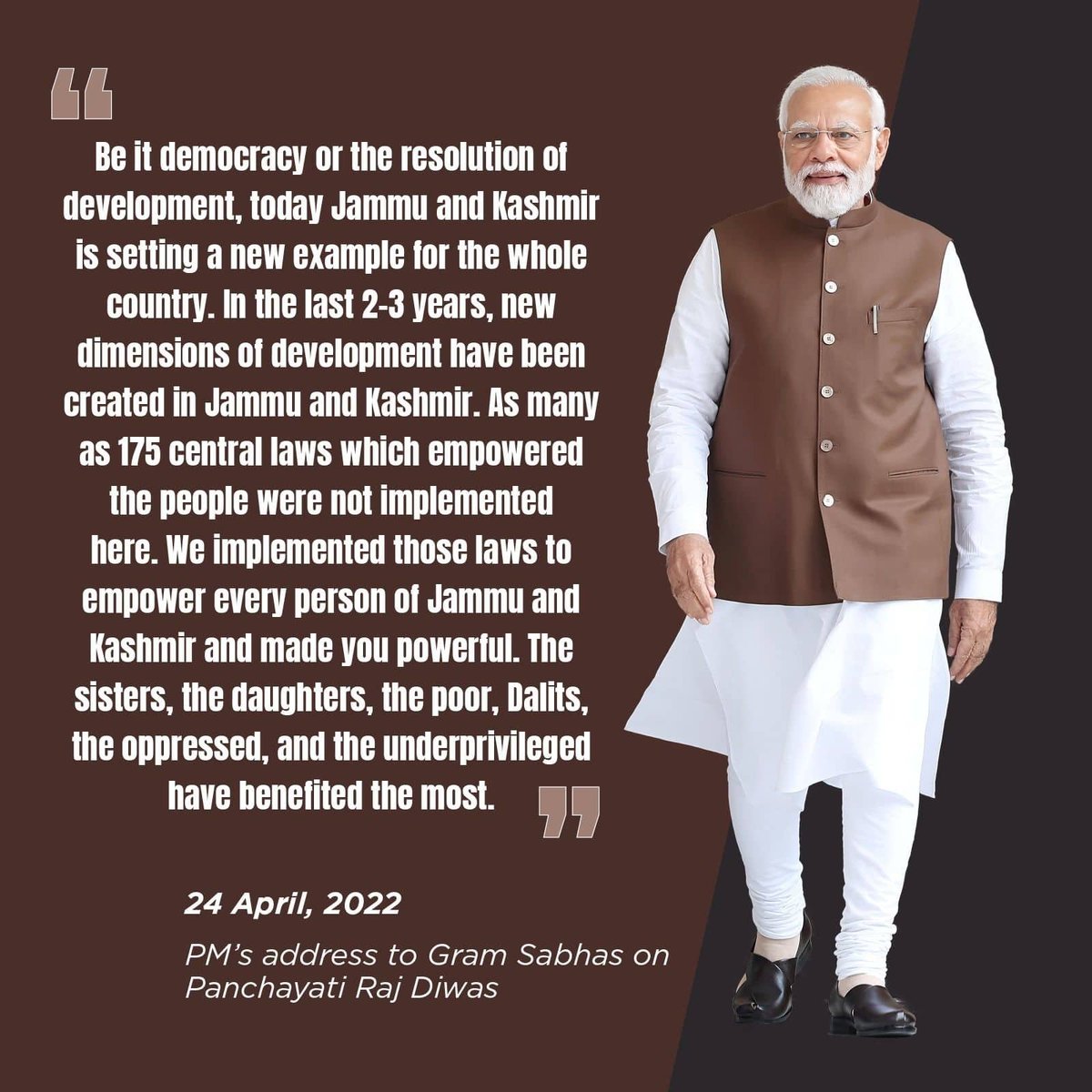 Sharads155's tweet photo. #NayaJammuKashmir
Over 175 Central laws enacted to empower the people in J&amp;K
via NaMo App https://t.co/m09gb37B5w